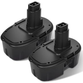 DC9098 DC9099 Upgraded 3.6Ah Replacement for Dewalt 18V Battery XRP DE9098 DE9503 DW9095 DW9096 DW9098 DW9099 18 Volt Cordless Power Tools 2 Packs (Black)