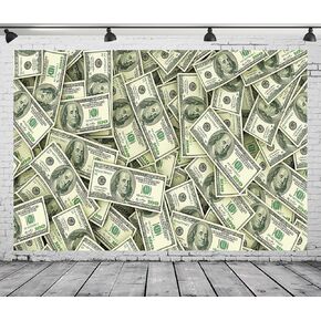 BELECO 7x5ft Fabric Money Backdrop US Dollar Banknotes Benjamin Franklin 100 Dollar Bill Backdrop Money Theme Party Decorations Wallpaper Room Decor Money Birthday Backdrop Video Photo Studio Props