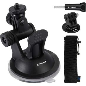 Suction Cup Mount for Gopro Mount, Car Camera Mount with Adjust Windshield Camera Holder, Car Camera Mount Compatible with GoPro Hero Series/DJI OSMO Action and Other Action Cameras