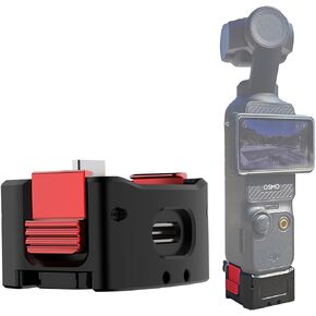 Charging Adapter Base for DJI Osmo Pocket 3, Desktop Type-C Charging Dock Fit Arca-Swiss Standard, Aluminum Alloy Bracket with 1/4 Screw Hole