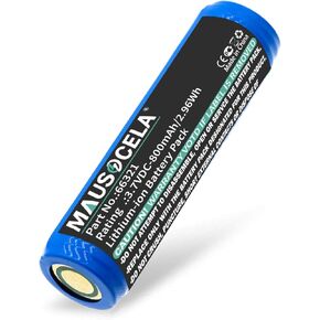 800mAh Replacement Battery, Compatible with MicroStream, 66320 Flashlight