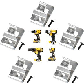 مقاطع حزام N268241 لأدوات الطاقة Dewalt 20V ، متوافقة مع ، DCD980 ، DCD985 ، DCD980L2 ، DCD985L2 ، تشمل مسامير مجانية وخطافات أداة للحفر الفولاذ المقاوم للصدأ 5 PCS