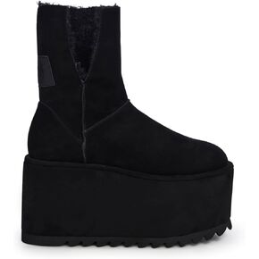 Dolls Kill Atmosphere Fleece Lined Suede Platform Boots