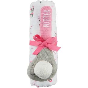 Mud Pie Children's Girl Golf Swaddle and Rattle