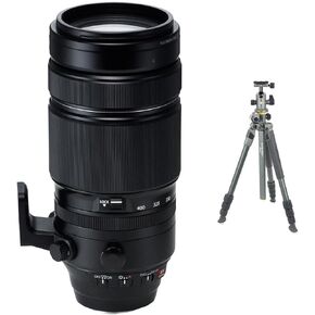 Fujifilm XF 100-400mm f/4.5-5.6 R LM OIS WR Lens with Vanguard ALTA PRO 2+ 264AB 4-Section Aluminum Tripod with BH-100 Ball Head