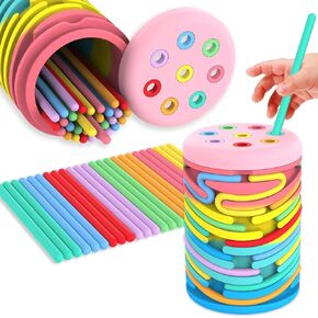 Montessori Color Sorting Toys for Toddlers Over 18 Months - Silicone Fine Motor Skill Development, Sensory Matching Game for Infants, Busy Board for 18-Month-Old Baby Boys & Girls