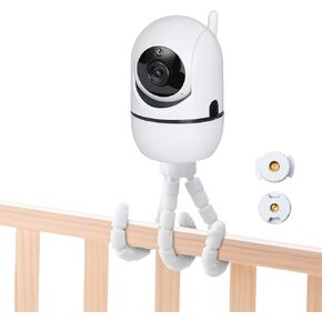 Baby Monitor Mount for HelloBaby HB40/HB65/HB65TX/HB6550/HB6550 Pro/HB66/HB6339/HB6081/ANMEATE SM935E, 10 Seconds to Install, Change Position at Will
