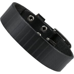 Urban Jewelry Stunning Dark Brown Leather Wrap Around Bracelet for men/women, Unisex Adjustable Length. Great Gift