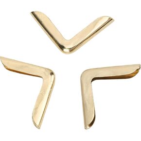 Book Corner Protectors Metal, Paperback Book Corner Protector Brass Gold Book Corner Protectors with 50Pcs for Album Book (Brass Color 2.2MM)