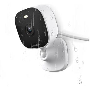 Security Camera Indoor,1080P Outdoor Home Cameras,House Cameras with Audio and Video,Spotlight,IP66 Waterproof,Color Night Vision,Motion Detection,24/7Local Recording,Siren,Works with Alexa