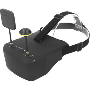 نظارات الفيديو EV800D FPV مع DVR 40ch 5ch 5 بوصة 800 × 480 سماعة الفيديو ، نظام نظارات Dual System Mini FPV لطائرات FPV Quadcopter ، بناء في بطارية 7.4v 1430mAh (5.8 جيجا هرتز) in Kuwait