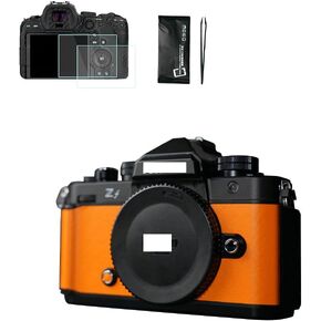 Camera Body Protective Film for NIKON ZF， Anti-Scratch Camera Skin Sticker include 2pcs zf screen protector and tools (orang and army green)