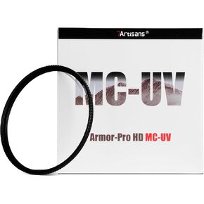 7artisans Armor-Pro HD MC-UV Filter 24 Layers of Coating Waterproof and Anti-Scratch, Compatible for Camera Lenses with a Diameter of 58mm-95mm.