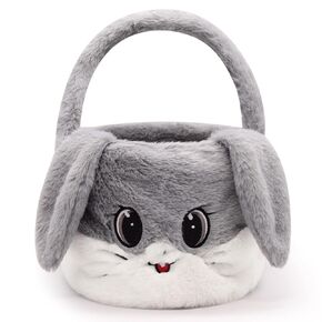 Easter Basket for Kids, Easter Baskets with Handle for Easter Eggs Hunting, Easter Basket Cute Pink Bunny Bags, Easter Theme Party Favor Easter Gifts for Girls Boys (Pink)