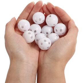 10 PCS كرات حشرجة الموت البيضاء إدراج صندوق حشرجة الموت إصلاح صانع الضوضاء صانع الضوضاء إدراج لعبة حشرجة الموت للدمى الحيوانية دمية طفل الحيوانات الأليفة