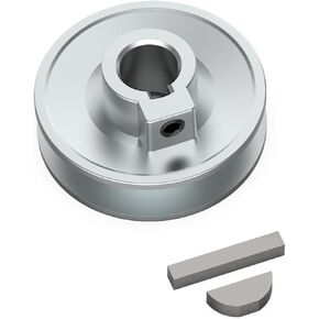 شهد طاولة مقاول محرك حزام 2 1/2 "بكرة مع مفاتيح متوافقة مع Sears Craftsman 10" منشار المقاول ، لعمود Arbor أو بكرة 5/8 "، يتناسب مع أجزاء الحزام المائدة الحرفي