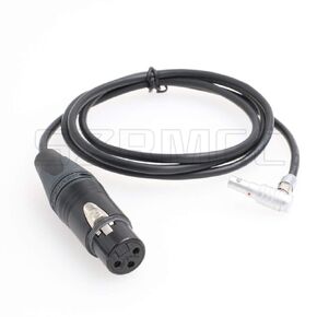 SZRMCC Z CAM E2 or ARRI Alexa Mini Camera Audio Input Cable Neutrik XLR 3 Pin Female to 00B 5 Pin (Right Angle, 60cm)