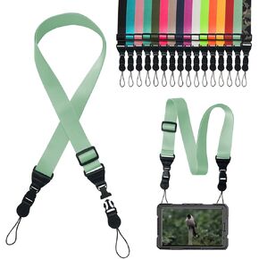 Adjustable Shoulder Strap:Comfortable iPad Strap Nylon Neck Lanyard for iPad/Samsung Tablet Case,Camera Binocular Crossbody Laptop Luggage Bag(Camelid Green)