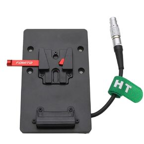 V-Mount Battery Plate Power for ARRI Alexa Mini, Mini LF, Alexa 35 and Amira Camera, 8 Pin Female, Coiled