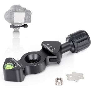 Koolehaoda Quick Release Plate Clamp, Arca Swiss Type QR Clamp with 3/8"- 1/4" Screw Adapter Compatible for Tripod Monopod Head