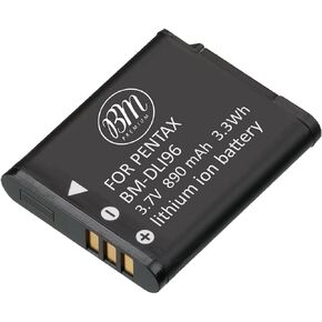 BM Premium D-LI96 Battery for Ricoh WG-1000 Cameras