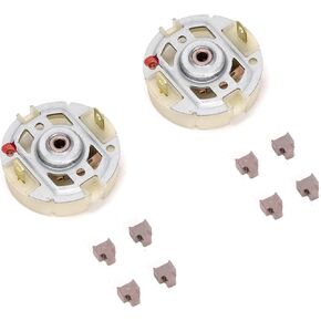 2Pcs RS550 Motor Carbon Brush Covers and 8Pcs Carbon Brushes for Power Tools Compatible with Bosch, MAKITAC