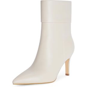Modatope Women Genuine Leather Boots Pointed Toe Stiletto High Heel Ankle Boots for Women Leather Booties