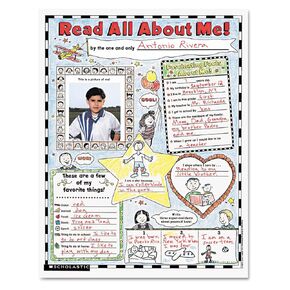 Instant Personal Poster Sets: Read All About Me: Big Write-and-Read Learning Posters Ready for Kids to Personalize and Display With Pride!