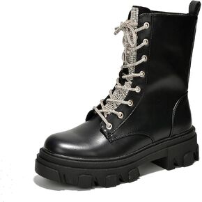 Cape Robbin Nunani Rhinestone Rope Diamante Boots (Nunani) - Black 11