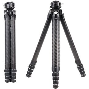 Falcam TreeRoot F38 Pro Carbon Fiber Tripod, 61" Quick Lock Travel Tripod with 360° Ball Head, 5kg Load, F22 Interfaces, 1/4" Screw, Carry Strap Holes for DSLR, Mirrorless, and Video Cameras.