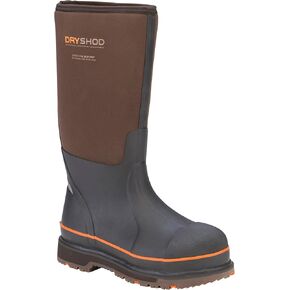 Dryshod Mens Wixit Cool-Clad Waterproof Steel Toe Work Safety Boots- Brown