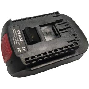 DM18BSL Battery Adapter Converter with USB Port Convert Dewalt DCB205 20V Li-ion and Convert Milwaukee 18V M18 Battery to Bosch 18V BAT609 Li-ion Battery Adatper