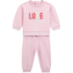 GUESS baby-girls Eco Sweatshirt and Sweatpants Set