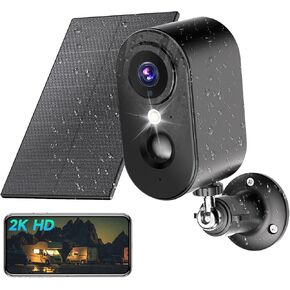 LIWAN 2K Security Cameras Wireless Outdoor，Color Night Vision, AI Motion Detection Wireless Camera, 2-Way Talk, Waterproof, Cloud/Local Storage