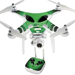 MightySkins Skin Compatible with DJI Phantom 3 Professional or Advanced Quadcopter Drone wrap Cover Sticker Skins Alien Invasion