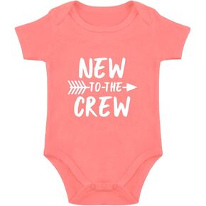 New To The Crew Bodysuit For Baby Pregnancy Announcement Baby Coming Soon Bodysuit Newborn Baby Boy Girls Bodysuit