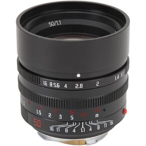 50mm F1.1 Full Frame Lens, Large Aperture M Mount Lens, Auto Manual Focus Standard Portrait Lens for Leica M Mount M240 M3 M6 M7 M8 M9 M9p M10 Camera