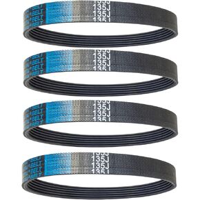 Planer Replacement Drive Poly V Belt 135J6 for Delta 22-540 22-546 TP300, Ryobi AP10, Wen 6550 4 Pack