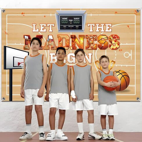 زخارف حفلات كرة السلة ، خلفية كرة السلة 5 × 3 أقدام ، لوازم خلفية التصوير الرياضي للتصوير الفوتوغرافي ، زخارف كرة السلة للحفلات ، لوازم حفلات كرة السلة الخارجية الداخلية في الخارج in Kuwait