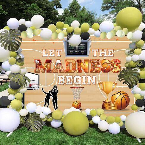 زخارف حفلات كرة السلة ، خلفية كرة السلة 5 × 3 أقدام ، لوازم خلفية التصوير الرياضي للتصوير الفوتوغرافي ، زخارف كرة السلة للحفلات ، لوازم حفلات كرة السلة الخارجية الداخلية في الخارج in Kuwait