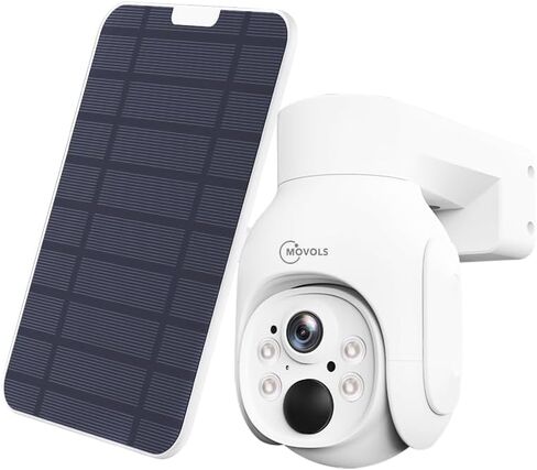Movols 4MP Camera Camera Camera Wireless PTZ يمكن أن تتطابق مع نظام مراقبة MOVOLS 4K NVR. الرؤية الليلية بالألوان ، تنبيه الحركة ، الصوت في اتجاهين ، مراقبة المنزل IP66. in Kuwait