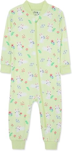 Little Me Clothes for Baby Girls' Zip Front Pajama Footies, 12-24 Months in Saudi Arabia