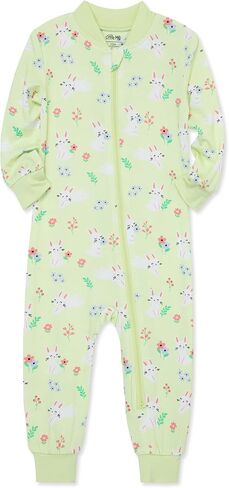 Little Me Clothes for Baby Girls' Zip Front Pajama Footies, 12-24 Months in Saudi Arabia