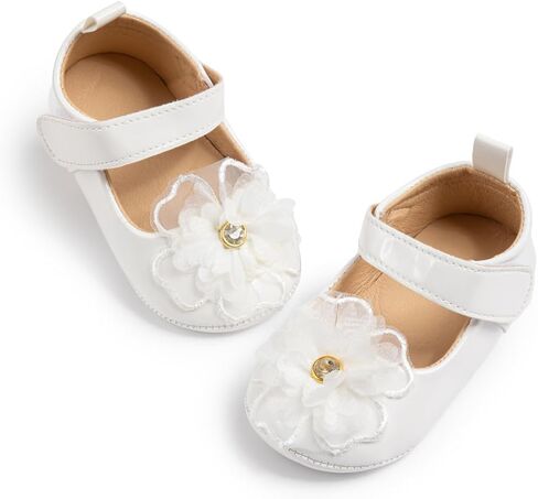 Meckior Infant Baby Girls Soft Sole Bowknot Princess Wedding Dress in Saudi Arabia