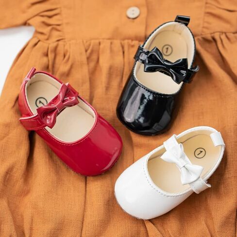 Meckior Infant Baby Girls Soft Sole Bowknot Princess Wedding Dress in Saudi Arabia