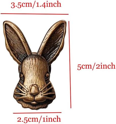 4 PCS RABBIT REARER KNOBS DRARER RABBIT KNOB Animal Rabbit استبدال مقبض أرنب السحبة السحب مقبض الزنك سبيكة فتحة واحدة للأثاث المنزلي تزيين (العتيقة) in Kuwait