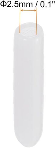 غطاء حماية لخيط المسمار، أغطية طرفية مطاطية، [للبرغي، المسمار] - 1/16 بوصة (1.5 مم) معرف/أبيض/100 قطعة in Kuwait