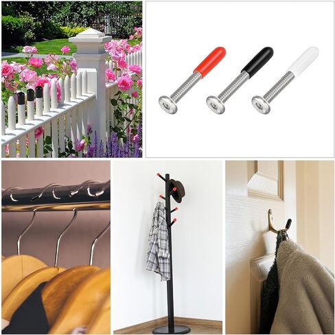 غطاء حماية لخيط المسمار، أغطية طرفية مطاطية، [للبرغي، المسمار] - 1/16 بوصة (1.5 مم) معرف/أبيض/100 قطعة in Kuwait