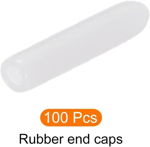 غطاء حماية لخيط المسمار، أغطية طرفية مطاطية، [للبرغي، المسمار] - 1/16 بوصة (1.5 مم) معرف/أبيض/100 قطعة in Kuwait