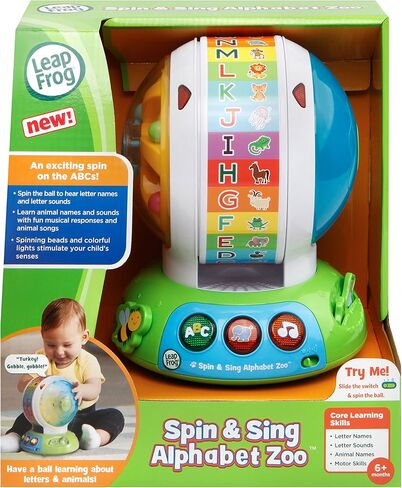 Leapfrog Spin & Sing Alphabet Zoo (النسخة الإنجليزية) in Kuwait
